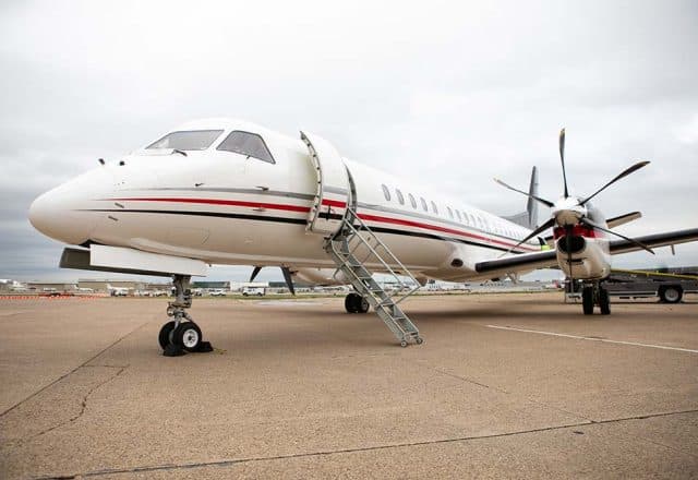 A private jet in Dallas Texas